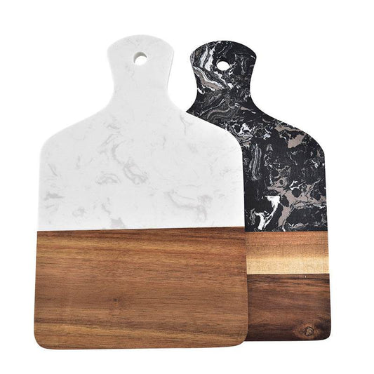 Marble And Wood Chopping Board - Mubimart
