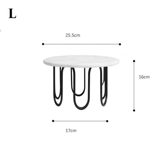 Marble Cake Afternoon Tea Iron Dessert Stand - Mubimart