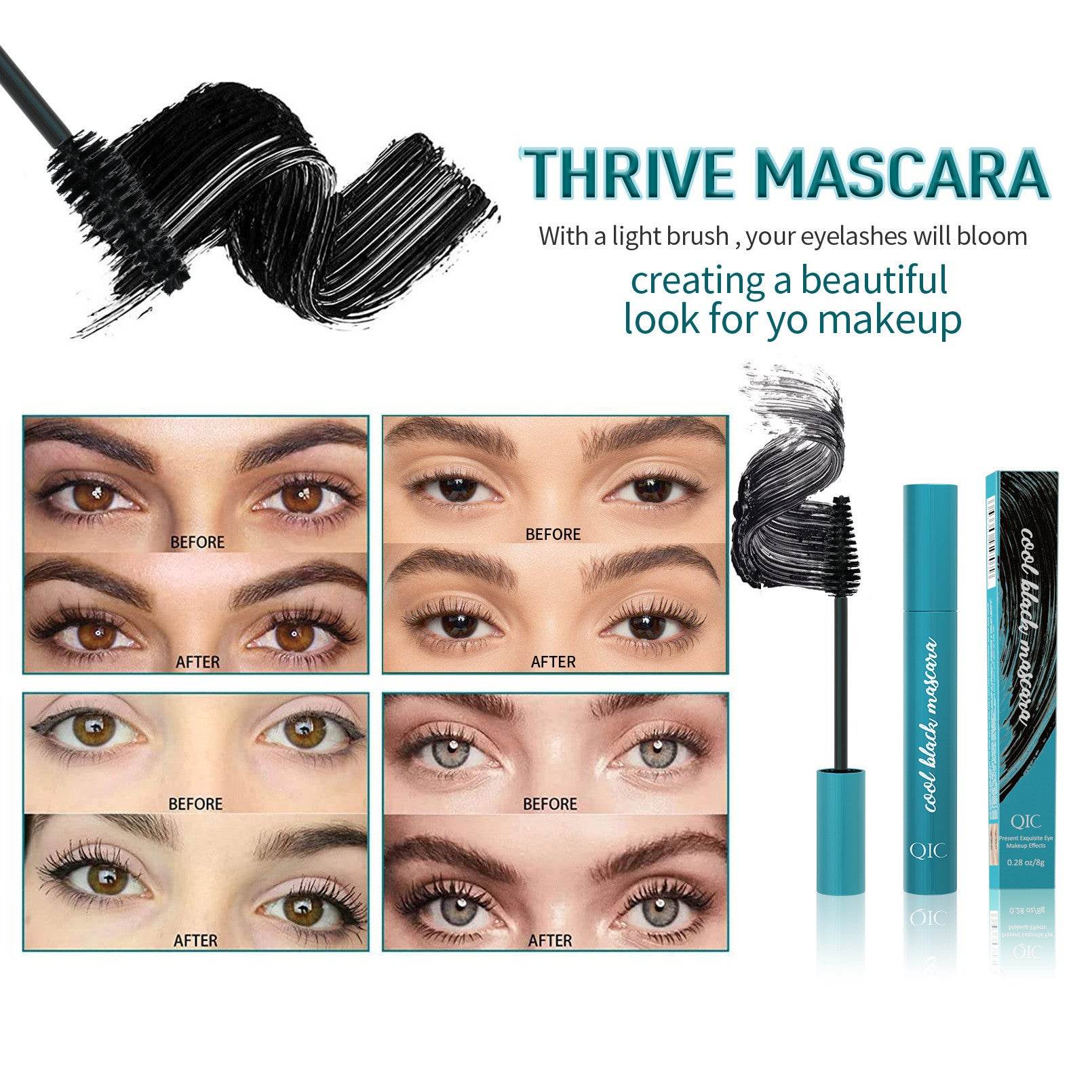 Mascara Waterproof Not Smudge - Mubimart