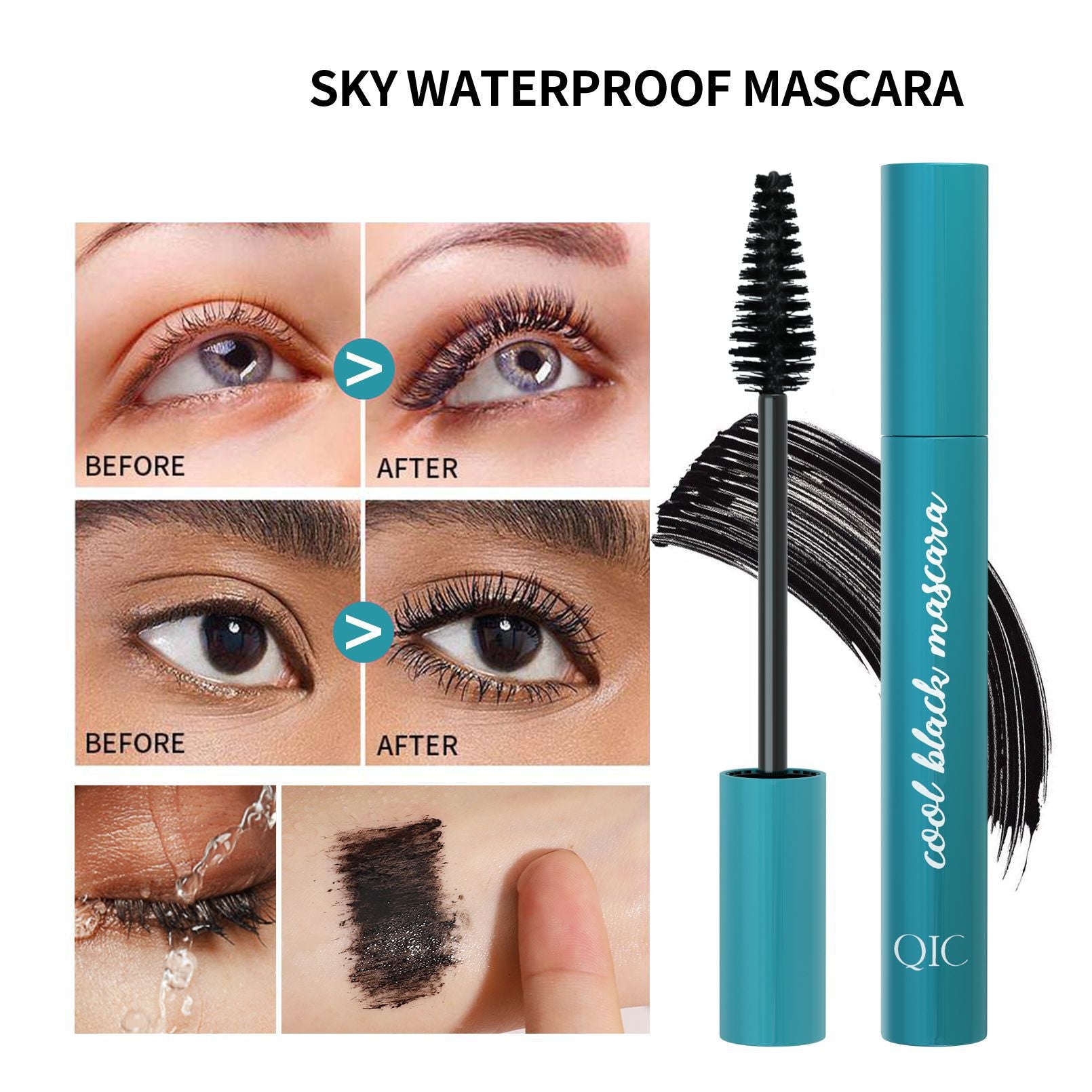 Mascara Waterproof Not Smudge - Mubimart -  