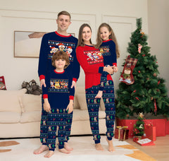 Matching Family Christmas Deer Pajamas Xmas Pjs Women Men Plaid Clothes Holiday Sleepwear - Mubimart - Family Matching Outfits 