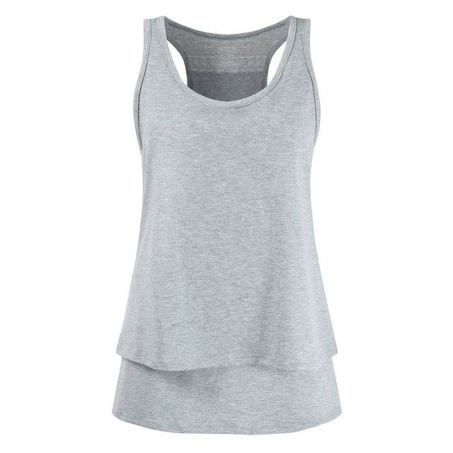 Maternity Blouse Pregnant Women Casual Sleeveless - Mubimart