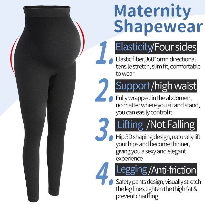Maternity Leggings High Waist Pants Women Pregnancy Clothes - Mubimart