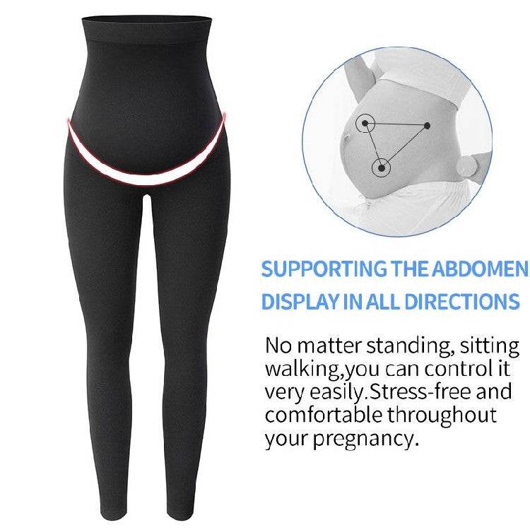 Maternity Leggings High Waist Pants Women Pregnancy Clothes - Mubimart