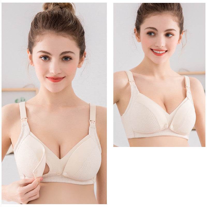 Maternity Underwear No Steel Ring Nursing Bra - Mubimart