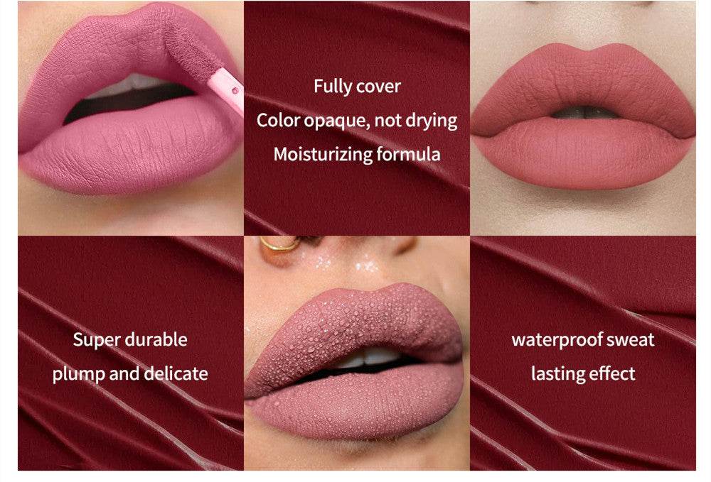 Matte Matte Lip Glaze Suit Non Stick - Mubimart