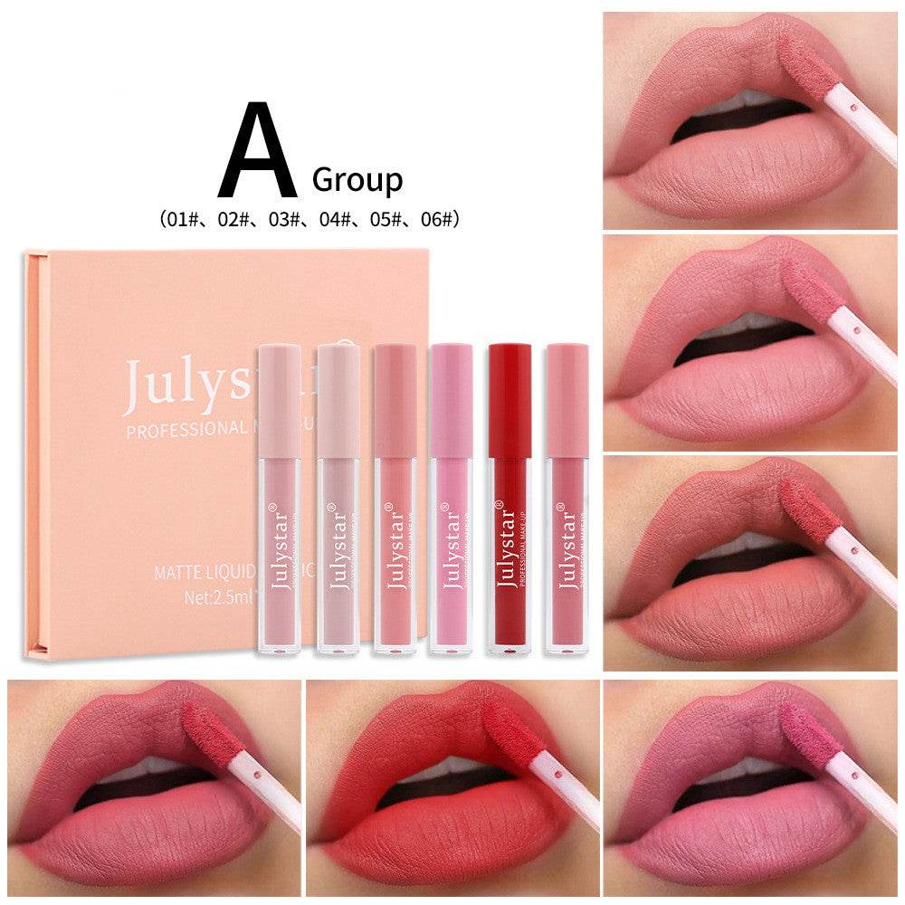 Matte Matte Lip Glaze Suit Non Stick - Mubimart