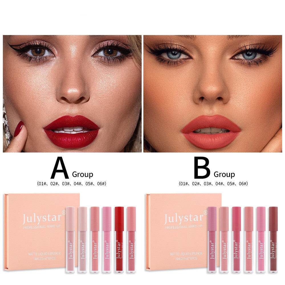 Matte Matte Lip Glaze Suit Non Stick - Mubimart