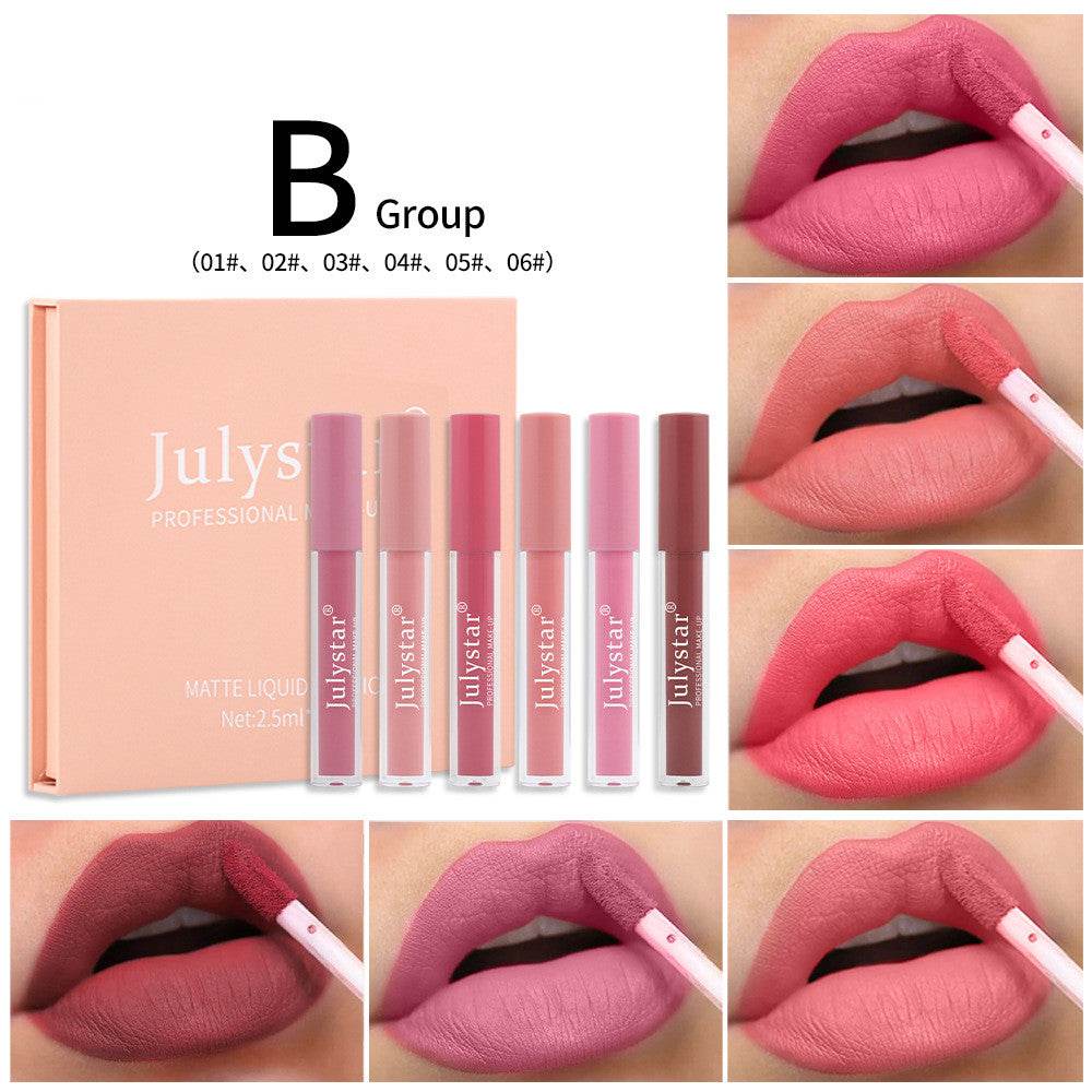 Matte Matte Lip Glaze Suit Non Stick - Mubimart