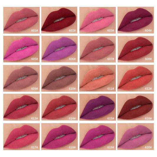 Matte Non-Stick Cup Non-Fading Lip Gloss Matte Liquid Lipstick - Mubimart