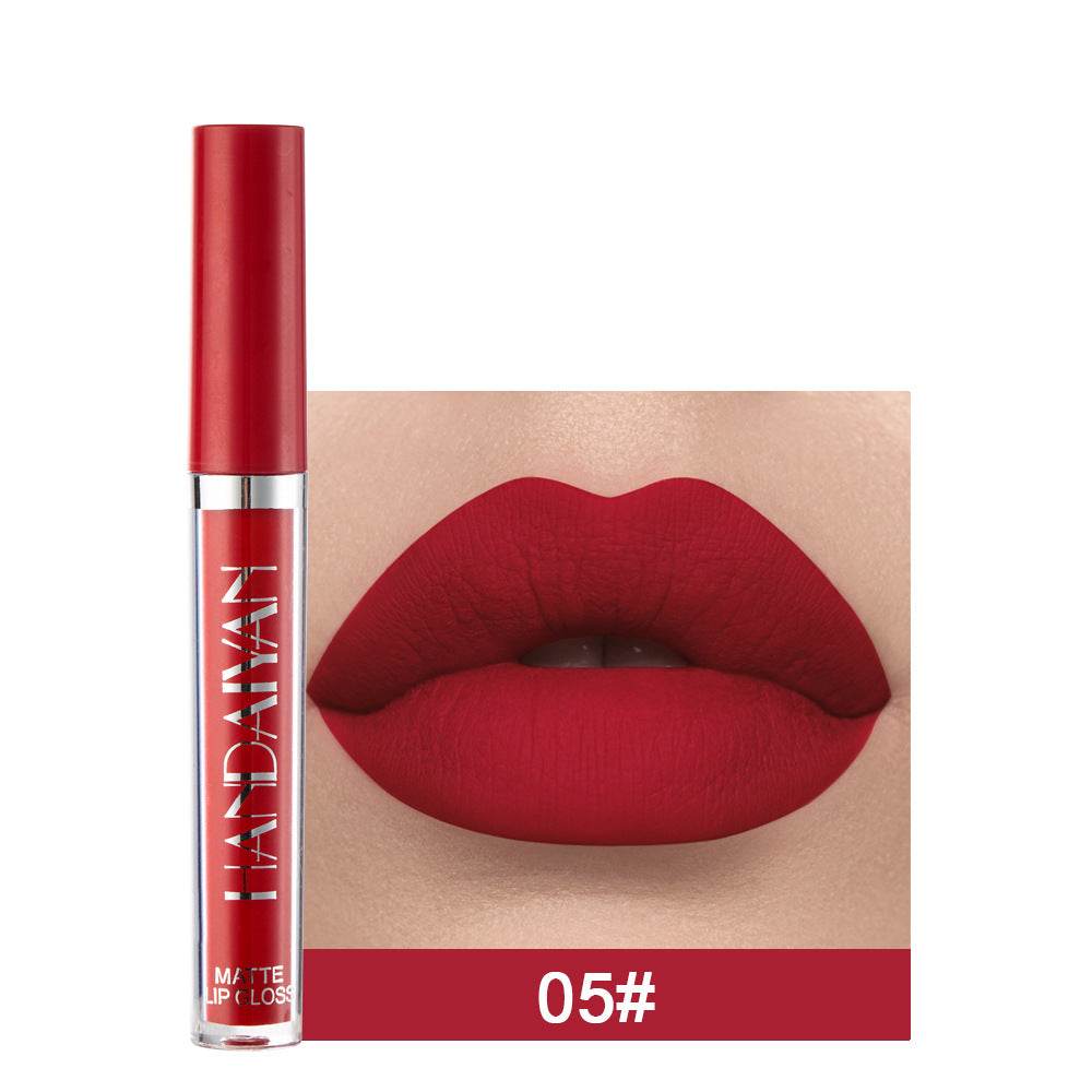 Matte Non-stick Cup Lip Gloss, Non-fading Matte Liquid Lipstick - Mubimart
