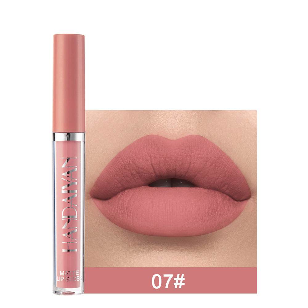 Matte Non-stick Cup Lip Gloss, Non-fading Matte Liquid Lipstick - Mubimart