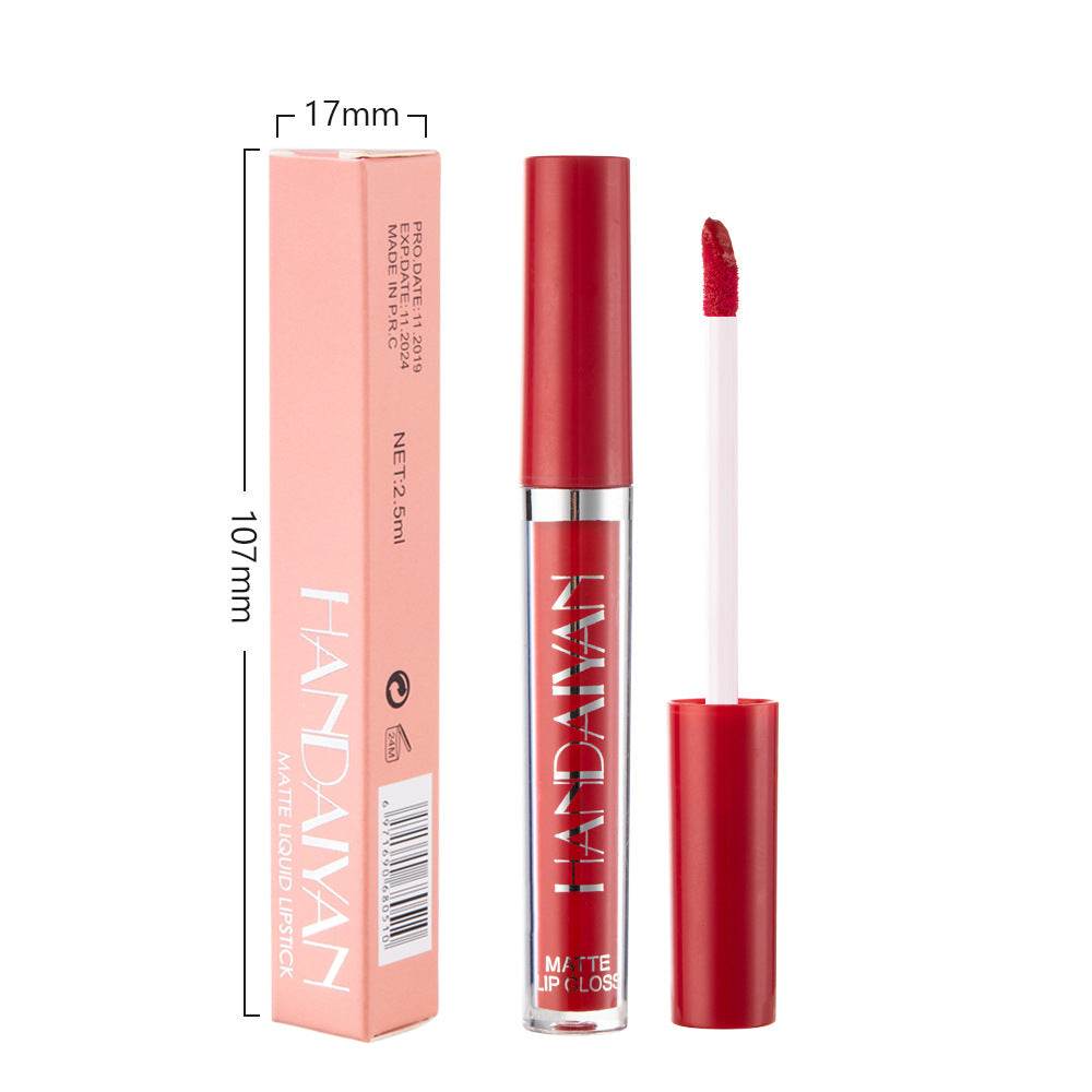 Matte Non-stick Cup Lip Gloss, Non-fading Matte Liquid Lipstick - Mubimart