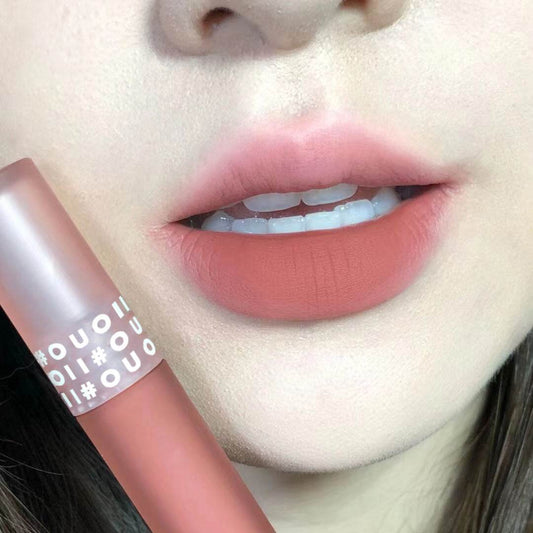 Matte Non-stick Cup Soft Mist Cinnamon Oolong Glaze Moisturizing Moisturizing Lip Glaze - Mubimart