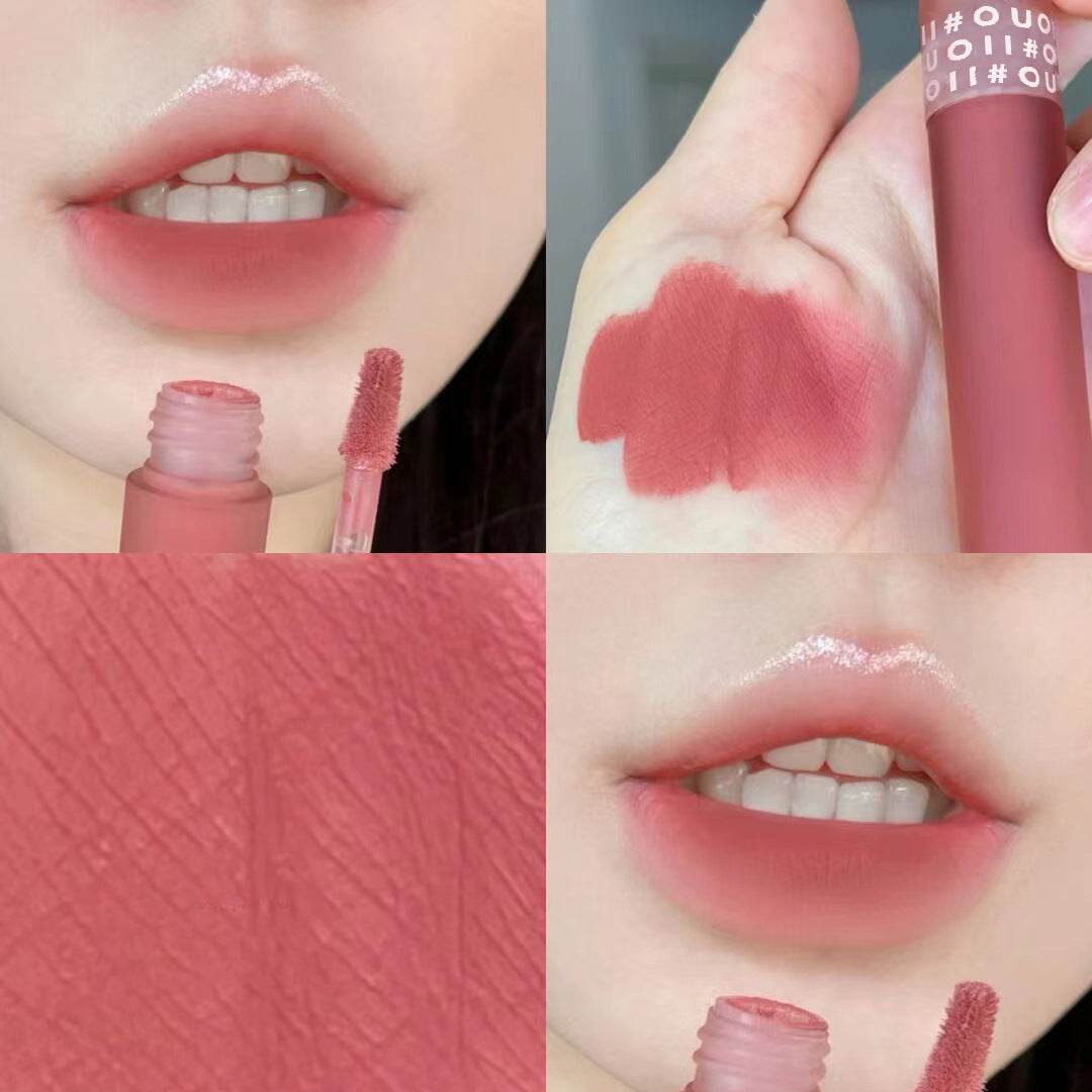 Matte Non-stick Cup Soft Mist Cinnamon Oolong Glaze Moisturizing Moisturizing Lip Glaze - Mubimart