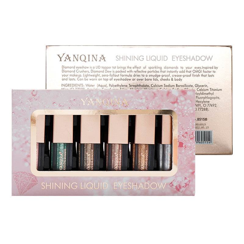 Matte Pearlescent Eyeshadow Sequined Diamond Eyeshadow Set - Mubimart