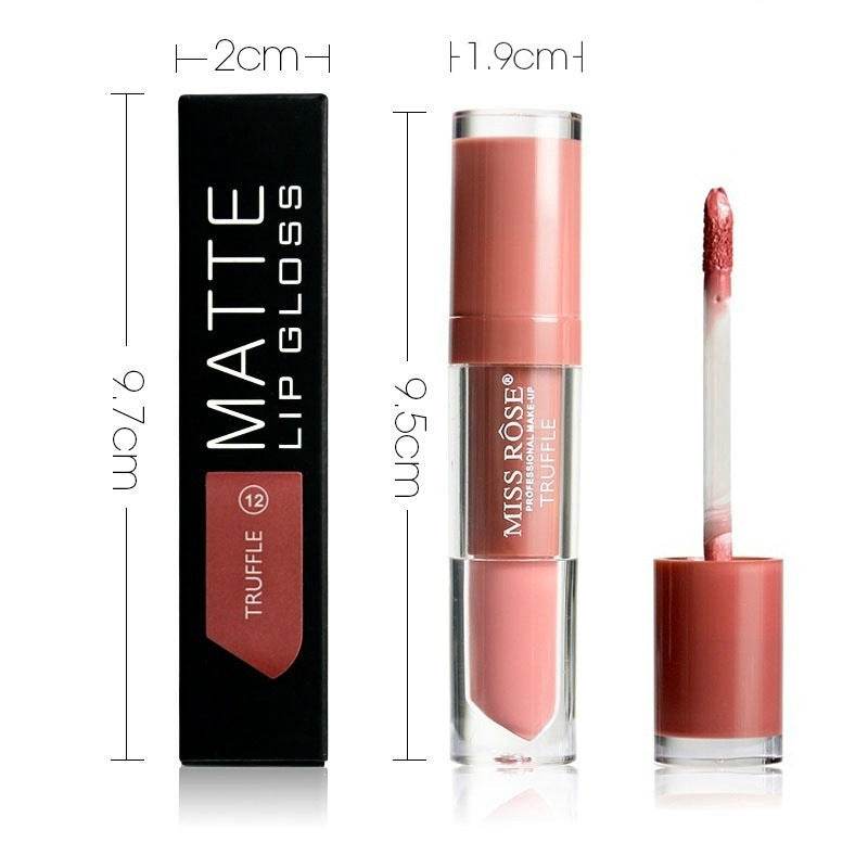 Matte not stick to cup lip gloss - Mubimart