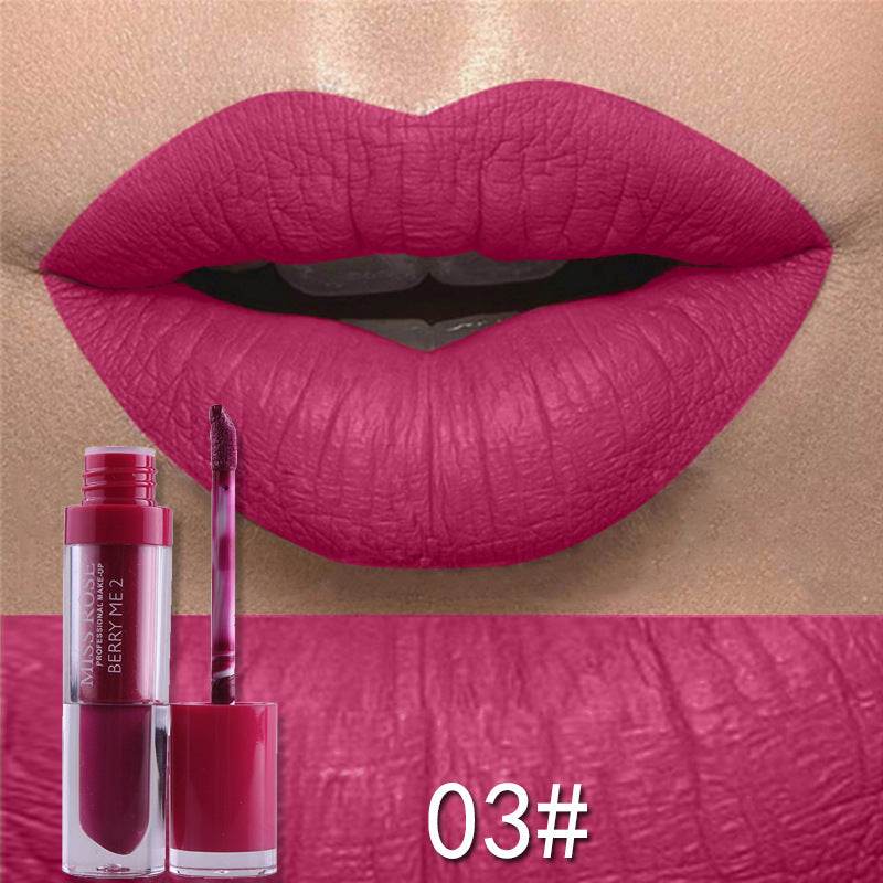 Matte not stick to cup lip gloss - Mubimart