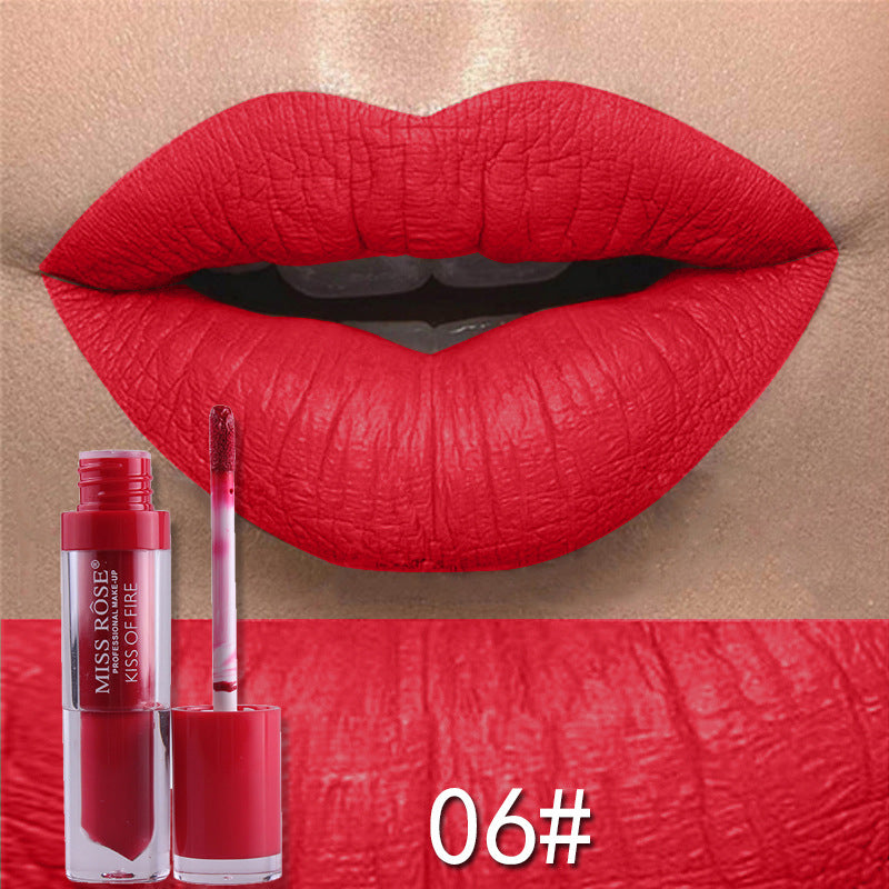 Matte not stick to cup lip gloss - Mubimart -  