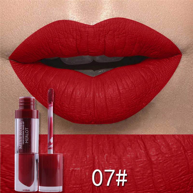 Matte not stick to cup lip gloss - Mubimart
