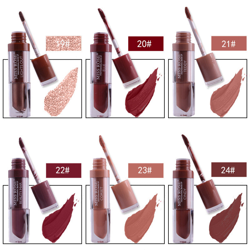 Matte not stick to cup lip gloss - Mubimart -  