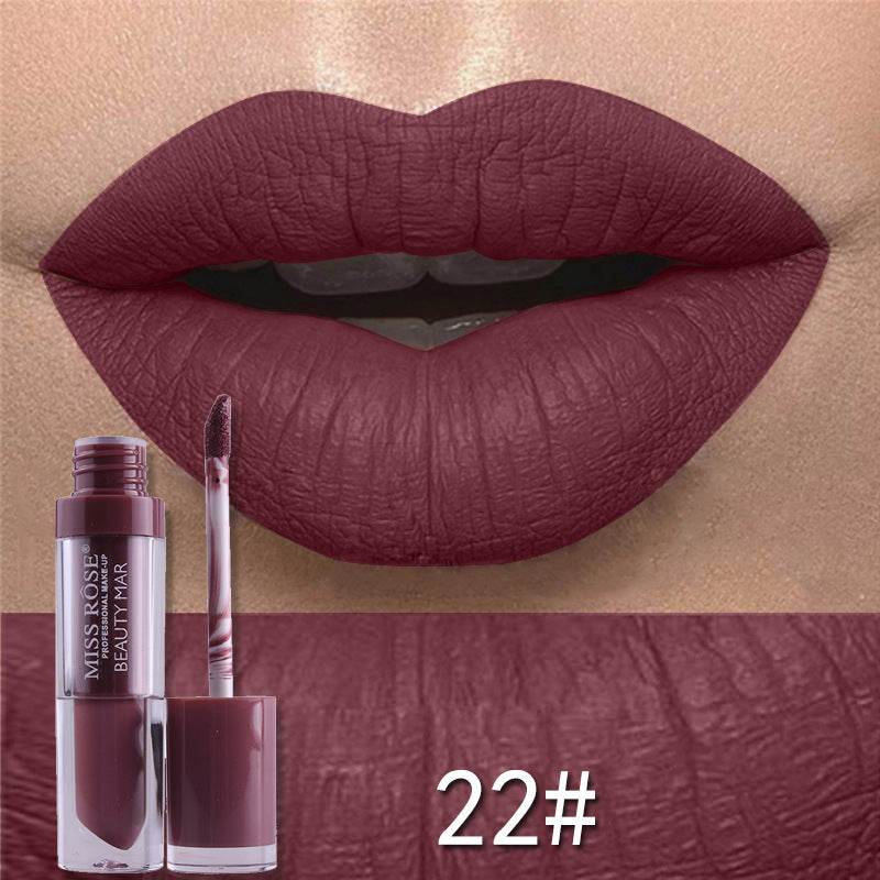 Matte not stick to cup lip gloss - Mubimart