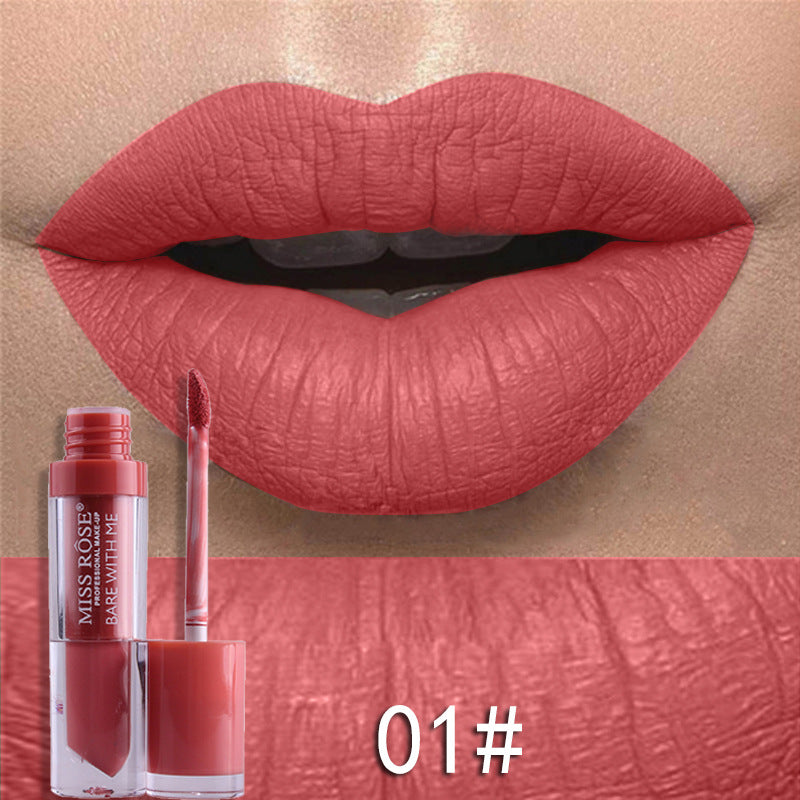 Matte not stick to cup lip gloss - Mubimart -  