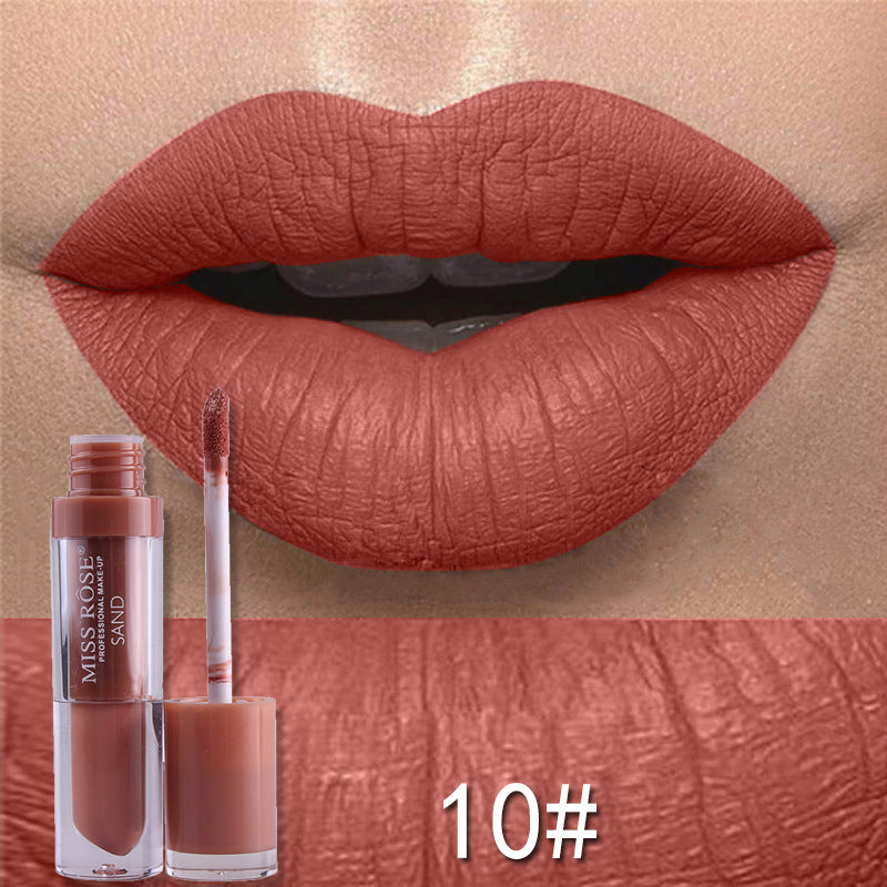 Matte not stick to cup lip gloss - Mubimart -  