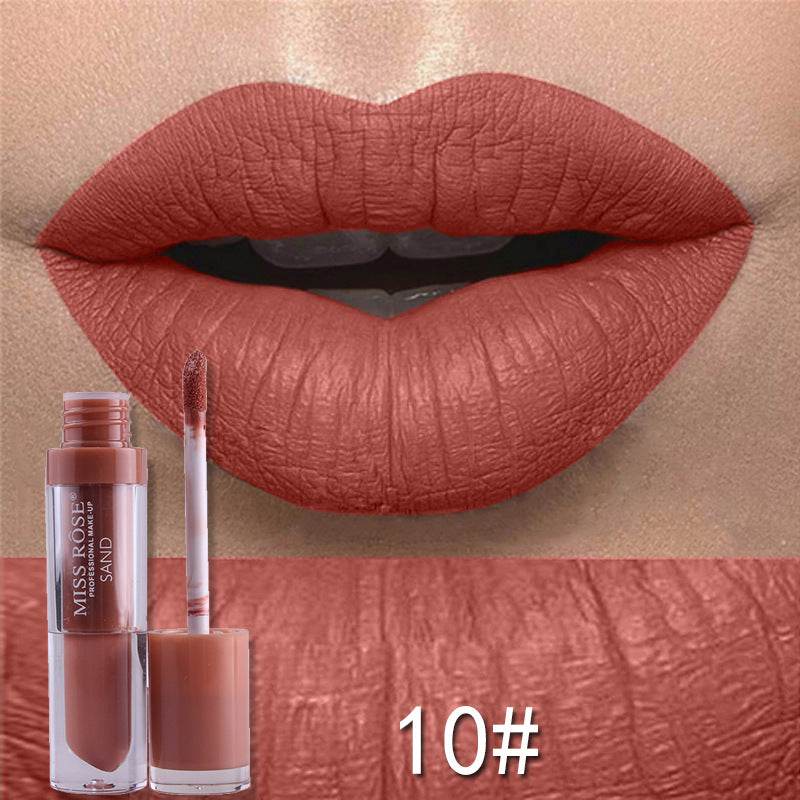 Matte not stick to cup lip gloss - Mubimart