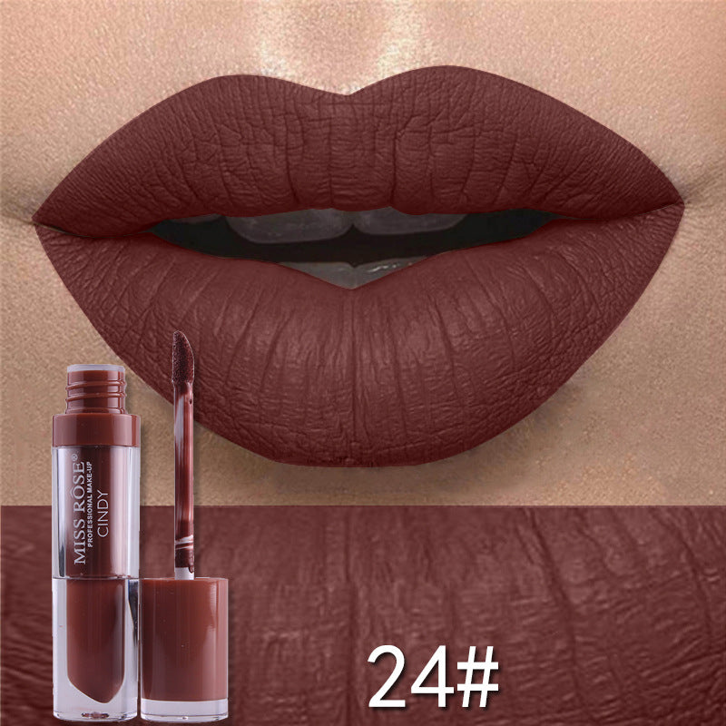 Matte not stick to cup lip gloss - Mubimart -  