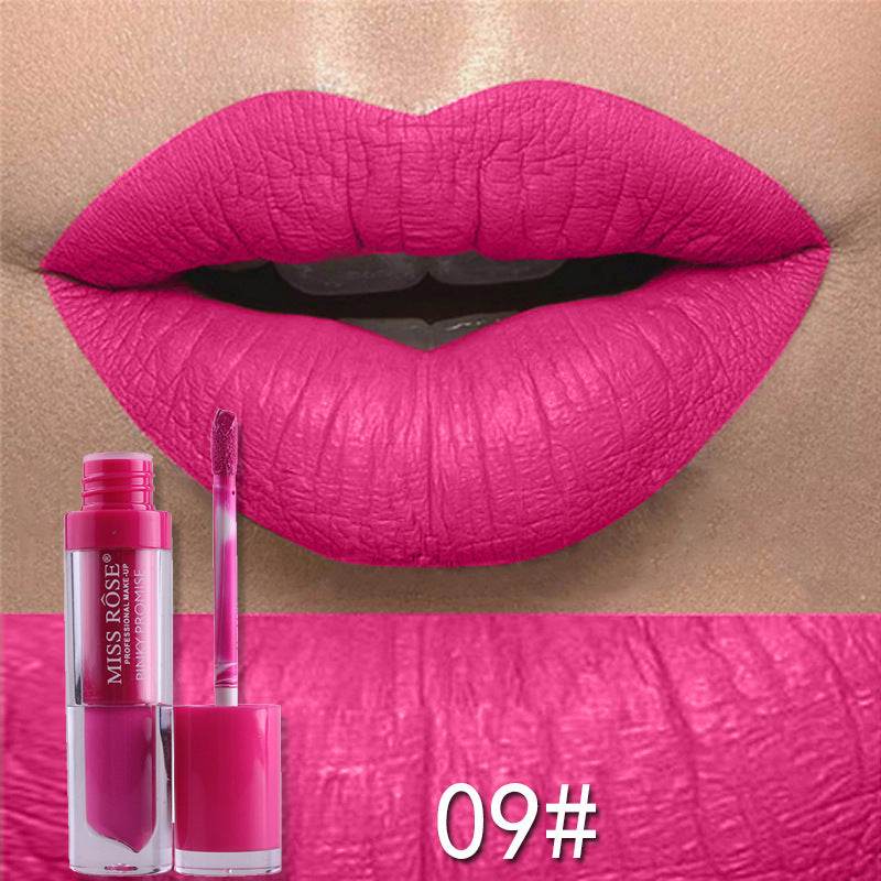 Matte not stick to cup lip gloss - Mubimart