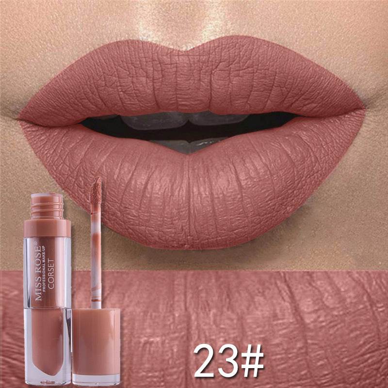Matte not stick to cup lip gloss - Mubimart