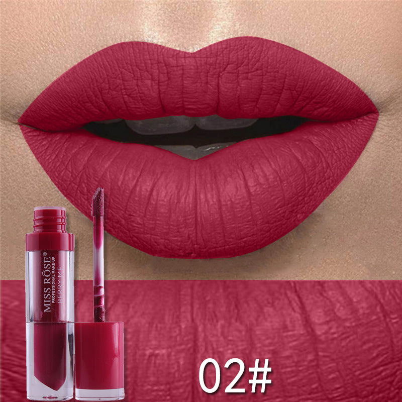 Matte not stick to cup lip gloss - Mubimart -  