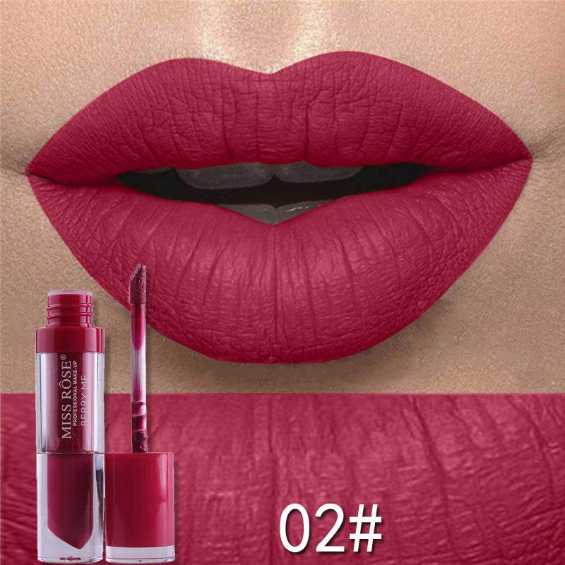 Matte not stick to cup lip gloss - Mubimart