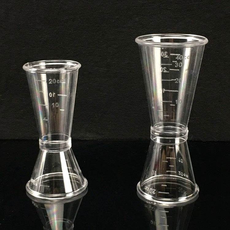 Measuring Cup Double-headed Plastic Oz Cup Milk Tea Coffee Mixing Cup - Mubimart