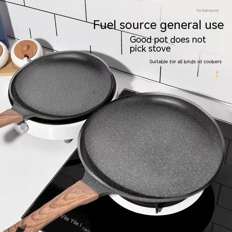 Medical Stone Coated Frying Pan Household Non-stick Pan - Mubimart