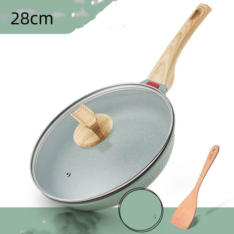 Medical Stone Flat Non-stick Pan Household Induction Cooker Universal - Mubimart