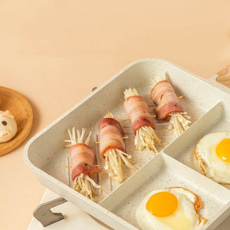 Medical Stone Frying Pan Egg Frying Pan Breakfast Pot Special Convenient Omelet Tool Steak Pan Non-stick Pan Fat Reduction - Mubimart