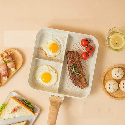 Medical Stone Frying Pan Egg Frying Pan Breakfast Pot Special Convenient Omelet Tool Steak Pan Non-stick Pan Fat Reduction - Mubimart