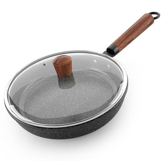 Medical Stone Frying Pan Non-stick Multi-functional Pan Light Oil Smoke Griddle - Mubimart