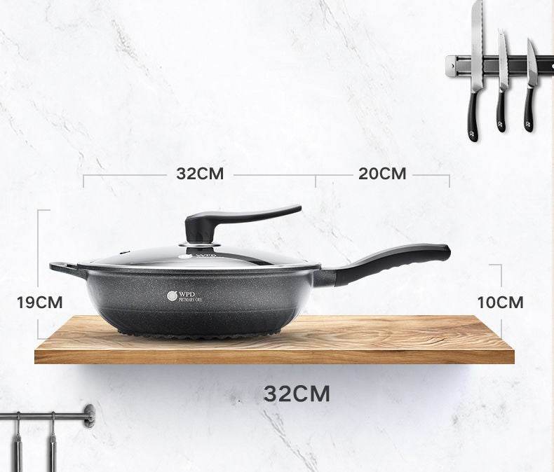 Medical Stone Non-stick Pan Uncoated Household - Mubimart
