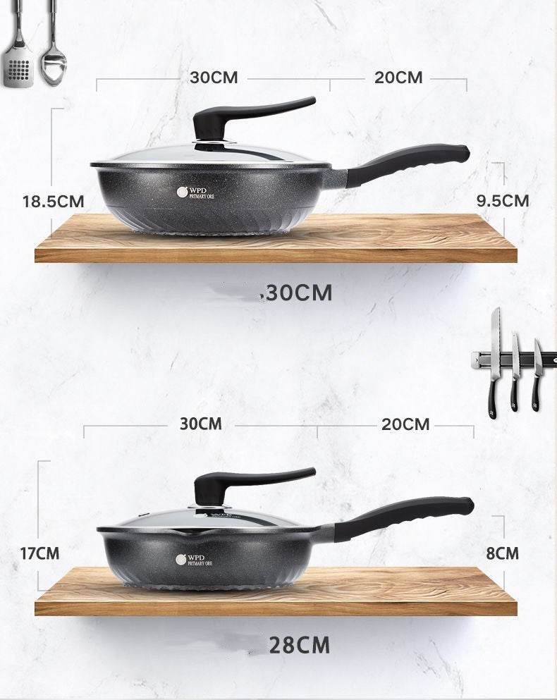 Medical Stone Non-stick Pan Uncoated Household - Mubimart