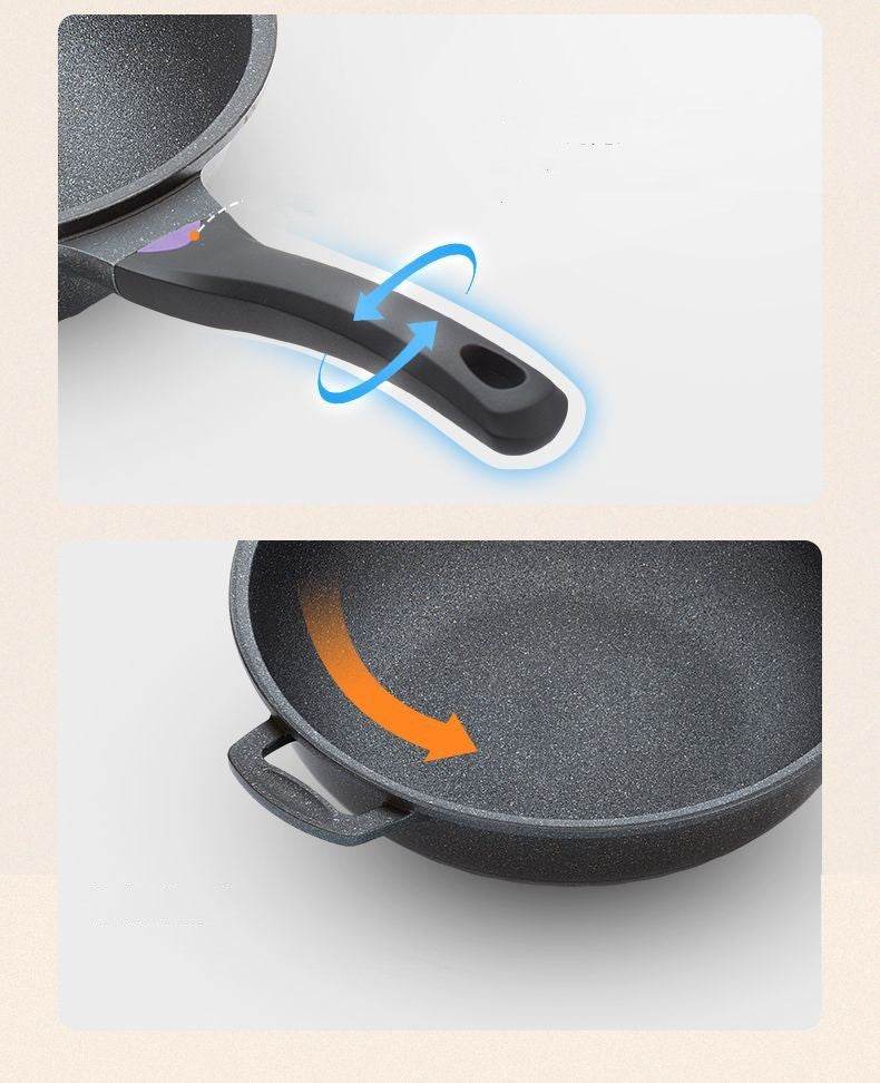 Medical Stone Non-stick Pan Uncoated Household - Mubimart