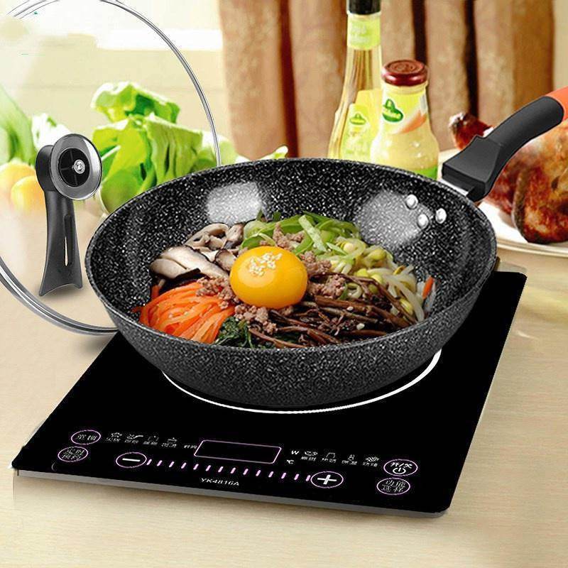 Medical Stone Pot Titanium Frying Pan Home Cooking Pot - Mubimart