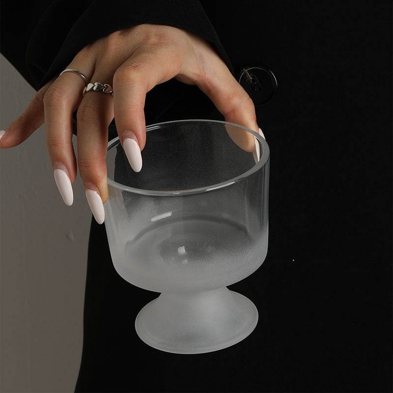 Medieval Vintage Glass Bowl Ice Cream Dessert - Mubimart
