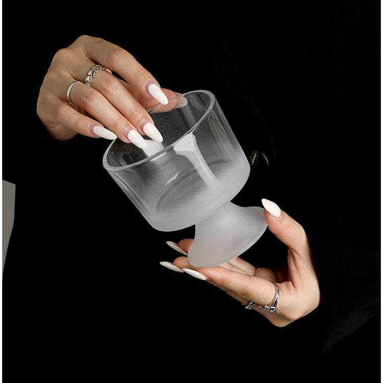 Medieval Vintage Glass Bowl Ice Cream Dessert - Mubimart