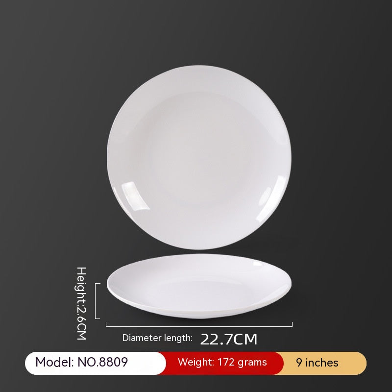 Melamine White Disc Restaurant For Restaurant And Commercial Use - Mubimart -  