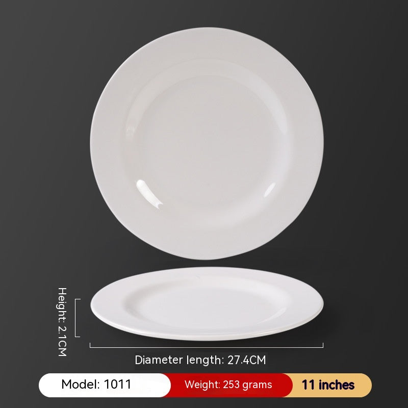 Melamine White Disc Restaurant For Restaurant And Commercial Use - Mubimart -  