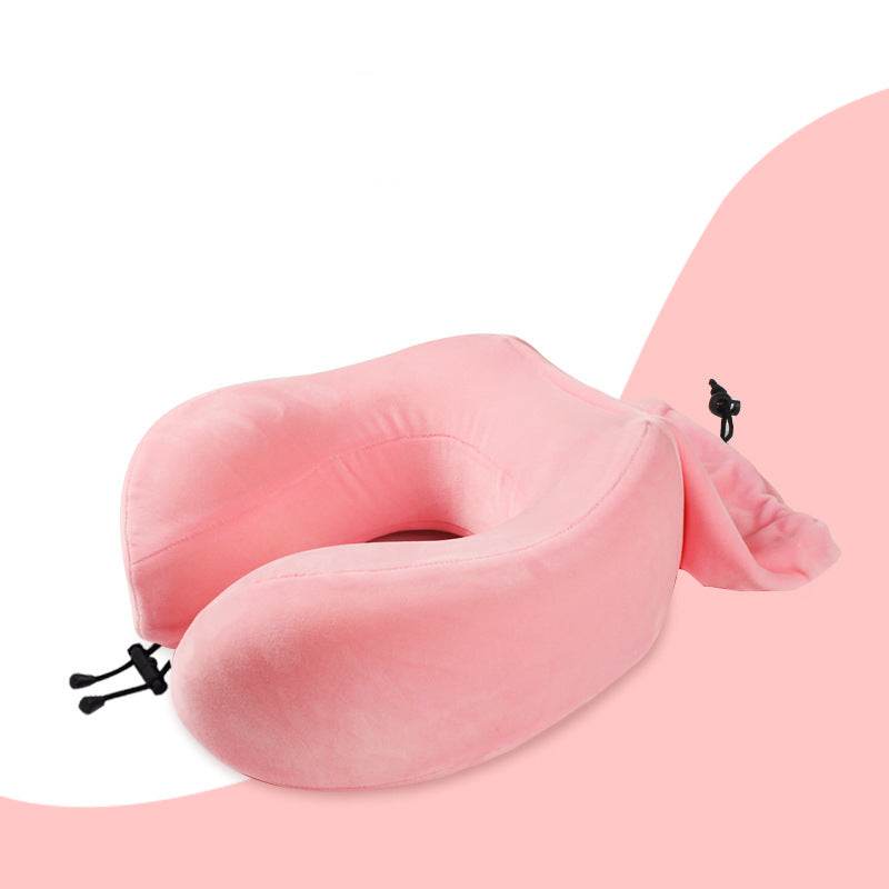 Memory Foam Portable Travel Airplane Pillow - Mubimart