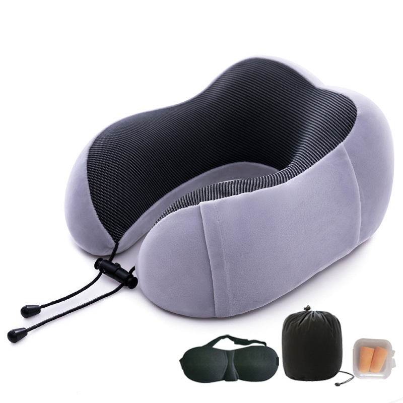Memory Foam U-shaped Pillow Travel Cervical Pillow - Mubimart